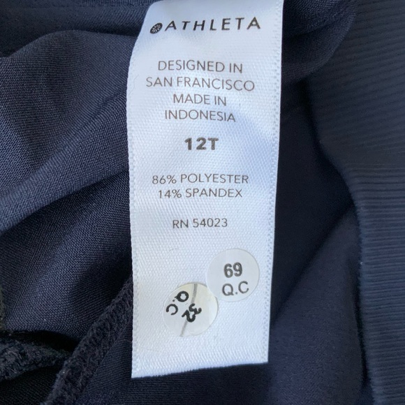 NWT ATHLETA Nolita Wide Leg Pants Navy 12T - Picture 8 of 12